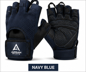 Black Weight Lifting <b>Gloves</b> <b>Fingerless</b> Fitness <b>Gloves</b> Breathable Non Slip Palm Grip Adjustable Wrist for Gym Training - Product Image 5