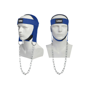 Weight Lifting Heavy Duty Professional Head Neck Harness with Neoprene & Nylon Metal Chain for Strength Training Gym Sling Belt - Product Image 5