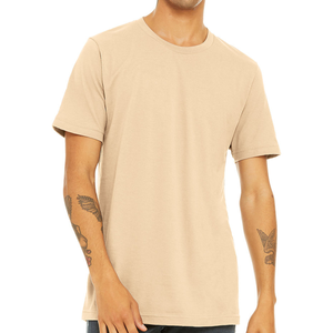 Camisetas de Jersey Lisas de Algodón 100% Ligeras y Casuales de Corte Regular para Hombre con Cuello Redondo y Logotipo Personalizado al por Mayor - Product Image 6