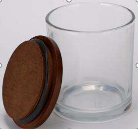 <span class=keywords><strong>Frascos</strong></span> personalizados de alta calidad con tapa de madera Tapa de madera de vela marrón oscuro para <span class=keywords><strong>frascos</strong></span> y botellas - Product Image 3