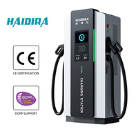 Haidira Nouvelle Station de Recharge Commerciale DC pour Véhicules Électriques Haute Efficacité, Langues Personnalisables, CCS GBT CHAdeMO 60-240KW, Montage au Sol