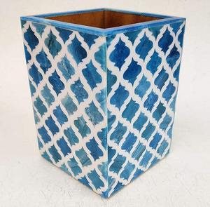 Porte-stylos rustique en MDF, style vintage, organisateur de bureau pour stylos ou crayons, prix d'usine, best-seller, directement de l'usine - Product Image 1