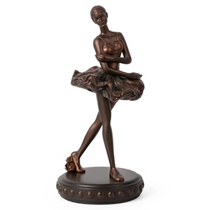 Bronze Ballerina Figurine Sculpture Handmade Artistic Decor for Living Room Tabletop Display for Home Decor - Product Image 1