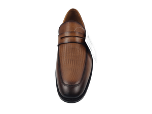 Dlords Gad Penny Zapatos Oxford de vestir para hombre, color marrón, con punta en pico, de piel de vaca, para oficina y carrera profesional - Product Image 2