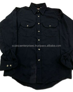 Mono de manga larga negro resistente al fuego unisex con bolsillos OEM, ropa de trabajo resistente al fuego, uniformes personalizados - Product Image 2