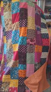 Indian Handmade Vintage Kantha <b>Quilt</b> Patchwork <b>Bedspread</b> Reversible Eco-Friendly Washable Silk Cotton for Home & Hotel - Product Image 1