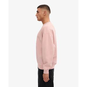 Sweat-shirt en molleton polyester épais de qualité supérieure, gris chiné, coupe ample, décontracté, pour homme, couleur unie, manches longues - Product Image 3