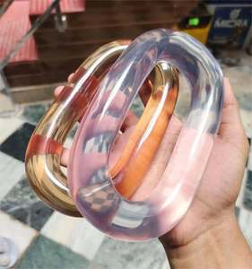 Cadena de eslabones de resina grande y colorida, eslabones de cadena de resina epoxi transparente, decoración para colgar en la pared, ideas de decoración de pared para el hogar a bajo precio. - Product Image 2