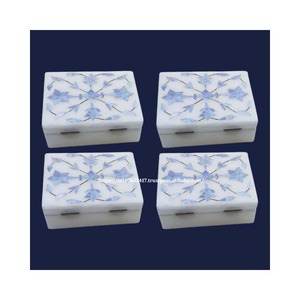 Hermoso y hermoso diseño hecho a mano, nueva caja de incrustaciones de mármol con material de nácar, uso para almacenamiento de joyas, artículo de regalo - Product Image 1