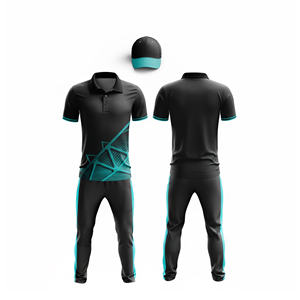 Impression par sublimation d'uniformes de cricket professionnels |   Tenue complète d'équipe de cricket pour hommes, femmes et jeunes : polo et pantalon - Product Image 3