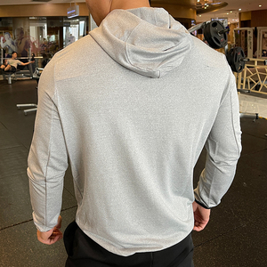 Veste de sport à capuche zippée pour homme, en softshell extensible de haute qualité, avec poches zippées, idéale pour la course à pied, la gym et l'entraînement. - Product Image 4