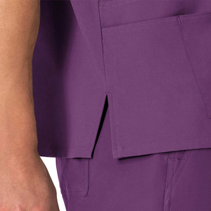 Men's Medical Scrub Suit Stretchy Knitted Fabric Hospital <b>Doctor</b> Nursing Surgical Uniform <b>Sets</b> Custom Logo OEM Supplier - Product Image 4