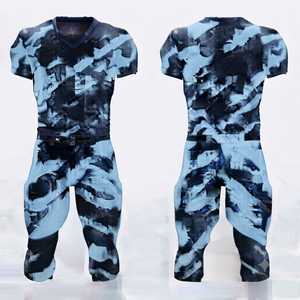 Uniforme de fútbol americano personalizado multicolor, transpirable y deportivo. - Product Image 1