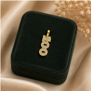 จี้เพชรโมอิสซาไนต์ทองคำแท้ 14K แบบขายส่ง สร้อยคอฮิปฮอปแบบกำหนดเองได้ ประดับเพชรเต็มรูปแบบ พร้อมจี้รูปธนบัตร สำหรับเป็นของขวัญ - Product Image 3