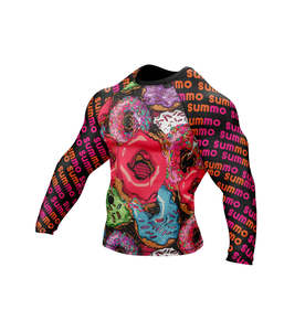 Maillots de surf imprimés en gros, unisexe, avec logo personnalisé, protection anti-UV, manches courtes, vêtements de sport pour la gym - Product Image 4
