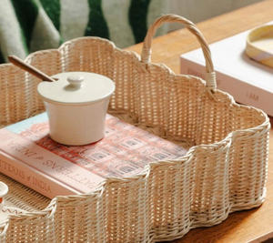 Luxury <b>Rectangular</b> Natural Rattan <b>Storage</b> <b>Basket</b> with PP String Eco-Friendly & Multifunction Design Multi-Purpose - Product Image 6