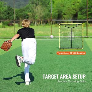 Rete di Rimbalzo per Baseball e Softball 4 X 4,5 Piedi, Attrezzatura di Allenamento per Lancio e Recupero Palla - Product Image 4