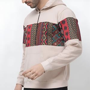 Sudaderas con capucha de alta calidad para hombre, extragrandes, con bloques de color, cierre completo, 100% algodón, forro polar, estilo casual, ropa urbana, venta al por mayor, OEM - Product Image 4