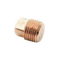 Bouchon carré en laiton robuste avec filetage de précision pour raccordement de tuyaux et systèmes de connexion au gaz