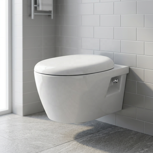 WC suspendu mural Titan, standard européen, en céramique, cuvette en porcelaine, sanitaires modernes pour salle de bain - Product Image 2