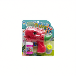 Pistola per bolle Dino 19x20,5x4 cm con soluzione per il gioco all'aperto dei bambini - Product Image 2