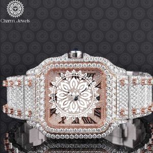 Reloj de Lujo Charm_Jewels con Caja de Acero Inoxidable de 40 mm, Movimiento Mecánico Analógico, Esfera de Cristal de Zafiro, Fecha Automática y Resistente al Agua - Product Image 5