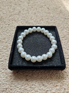 Bracelet classique en perles d'imitation pour femme, élastique, bijou fantaisie, cadeau, pièce de mode tendance - Product Image 3