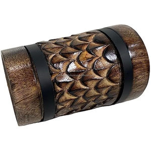 Tasse en bois faite à la main classique pour bureau à domicile hôtel tasse à bière en bois tasse à thé avec le meilleur grossiste de qualité de l'Inde - Product Image 4