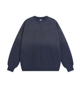 เสื้อสเวตเชิ้ตผู้ชาย ผ้าคอตตอนหนานุ่ม คอกลม สกรีนโลโก้ได้ รับผลิตแบรนด์ส่วนตัว ขายส่ง OEM เสื้อผ้าแฟชั่นอเมริกา - Product Image 1