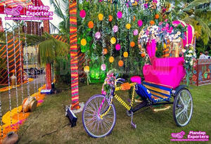 Caseta de Selfie India para boda, decoración de Rickshaw, Desi, decoración de fotomatón - Product Image 6