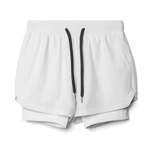 Pantalones Cortos Deportivos Personalizados para Hombre con Estampado Frontal, Ligeros, Transpirables, de Spandex/Poliéster, con Cierre de Cordón, Cintura Media, para Entrenamiento - Product Image 1