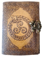 Journal intime en cuir vintage pour hommes et femmes en cuir véritable avec du papier fait à la main