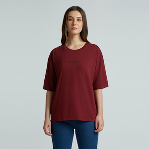 T-shirt Femme Respirant Nouveau T-shirt pour Femme 100% Coton Uni Décontracté Col Rond Manches Courtes T-shirt Imprimé pour Femme - Product Image 1