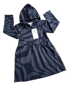 ตัวชี้ผ้าริบเชิ๊ตพิมพ์ลายตามสั่งสำหรับเด็กผู้หญิงชุดเดรสมีฮู้ดแขนยาวแบบลำลองสำหรับฤดูร้อน - Product Image 1