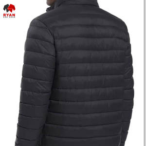 Blouson matelassé sur mesure pour homme, logo personnalisé, fermeture éclair, tissu respirant et confortable, prix de gros - Product Image 2