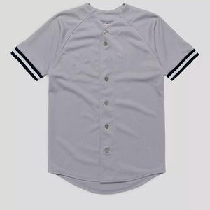 เสื้อเจอร์ซีย์อเมริกันฟุตบอลขายส่งสำหรับผู้ชาย แบบติดกระดุมด้านหน้า เสื้อยืดกีฬาตาข่ายแขนสั้น เสื้อทีมแบบกำหนดเอง ผู้ผลิต OEM สหรัฐอเมริกา - Product Image 3