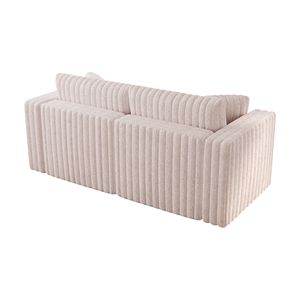 Sofá Modular Suave para 2 Personas de 75.6 Pulgadas en Rosa Claro, Altamente Cómodo con un Diseño Distintivo para Dormitorio y Sala de Estar por Mo - Product Image 4