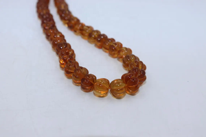 Vente en gros de pierres précieuses en citrine jaune profond de 7 à 10 mm, pierres brutes naturelles, forme de citron lisse, perles pour la fabrication de bijoux - Product Image 4