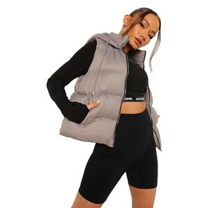 New Arrival High Quality Autumn and Winter Crop Tops <b>Vest</b> Fashionable Bubble <b>Down</b> Puffer <b>Vest</b> for <b>Women's</b> - Product Image 3