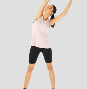 Hot Selling <b>Women</b> Sleeveless Tank Tops New Popular Fitness Gym Wear Solid Color Cotton Muscle Fitness <b>Singlet</b> Breathable Knitted - Product Image 2