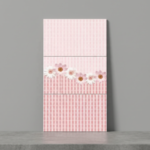 Flower Designer Highlighter Bathroom Kitchen Glossy Glazed Ceramic Digital <b>Wall</b> Tiles 200x300mm Yemen Price - Product Image 3