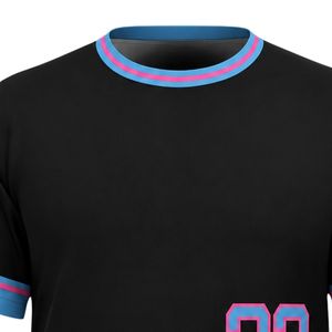 Maillot de baseball personnalisé bleu roi pour homme, à manches courtes, uniforme d'équipe sportive, léger, pour entraînement et matchs - Product Image 3