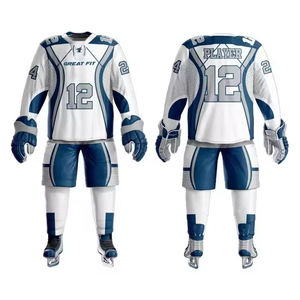 Uniforme de Hockey sobre Hielo Personalizado de Fabricación Profesional, Ligero, Transpirable, de Secado Rápido, 100% Poliéster, Talla Grande, Protección UV - Product Image 1