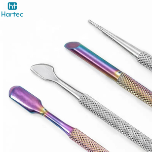 Customized High-Precision Premium Quality Set of 4 Colorful Professional Nail Cuticle Pusher <b>Tool</b> Beauty Salon Nail Art <b>Tools</b> - Product Image 5