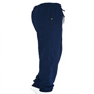 Pantalon de jogging bleu marine pour femme, coupe droite, écologique, respirant, taille haute, cargo, en molleton de coton, marque privée, vente en gros - Product Image 1