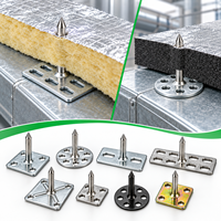 Bonding Fastener with Nail Perforated Base Adhesive Insulation Pin for HVAC Composite Panel Rock Wool OEM