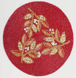 Round Beaded <b>Table</b> <b>Runner</b> Multi Floral Design Modern Home Decor for Living Room <b>Dining</b> <b>Table</b> - Product Image 6