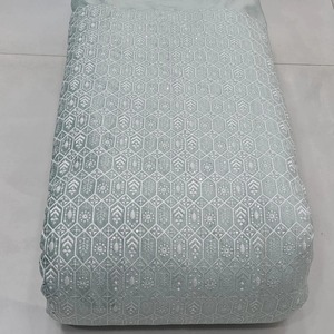 Velvet Embroidered Fabric Designer Fabric Luxury Fabric Velvet Lace Fabric for <b>Modest</b> Fashion Garment Manufacturing Export EU UK - Product Image 5