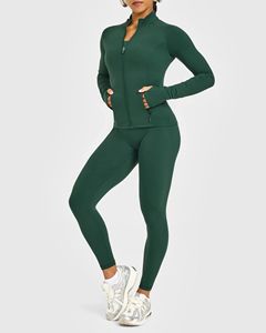 Chaqueta Corta de Running para Mujer, Ventilada, de Secado Rápido, con Cremallera Completa, Solapa Trasera de Malla, Orificios para Pulgares, Ajuste Delgado, Transpirable, para Exteriores - Product Image 3