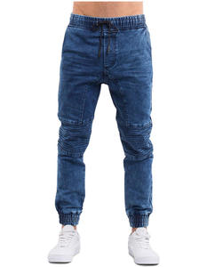Jean cargo jogger vintage personnalisé pour homme, en denim délavé, avec cordon de serrage à la taille, mélange de coton, impression privée, 2026 - Product Image 3